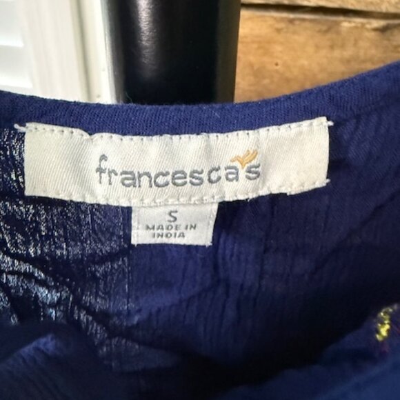 Blue embroidered tank top - Picture 5 of 8